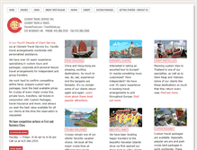 Tablet Screenshot of clementtravel.com